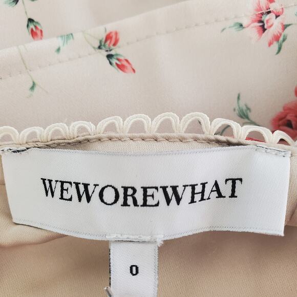 WeWoreWhat Corset High Low Maxi Dress Dainty Floral Size 0 - Picture 11 of 14